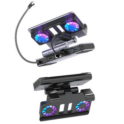 ROGAllyX风扇散热扩展坞4K拓展底座支架拓展坞连TV电视SteamDeck