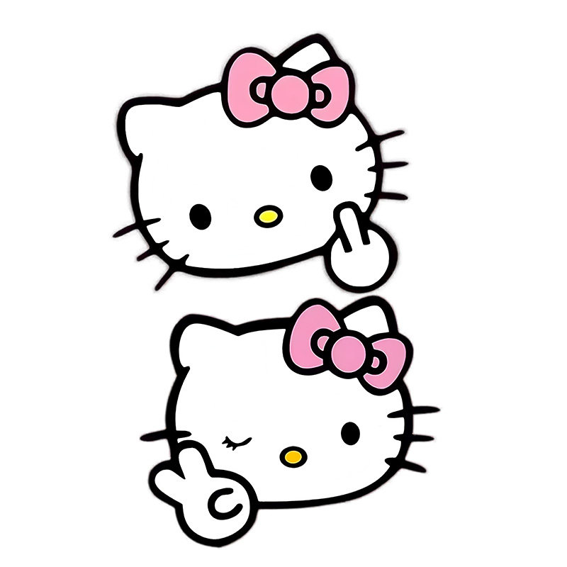 HelloKitty凯蒂猫卡通汽车装饰贴
