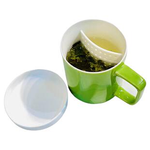 懒人喝茶杯子女士泡茶花茶养生杯一人陶瓷杯滤茶杯茶水分离创意