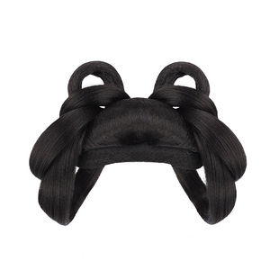 女童汉服头饰假发古风一体式发包儿童盘发造型古装发髻头饰垫发