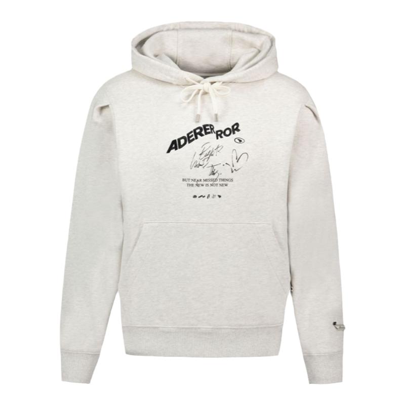 Ader Error Hoodie 白色棉质连帽衫
