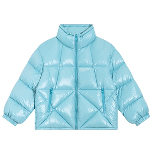 男大童冬季90白鸭绒户外亮面滑雪羽绒服2025新款儿童防水抗寒外套