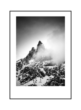 黑白风格装饰画现代简约办公室过道挂画客厅玄关餐厅极简背景墙画