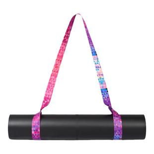 幻彩瑜伽垫捆绳可调节背带 固定便携收纳物品运动健身包一带多用