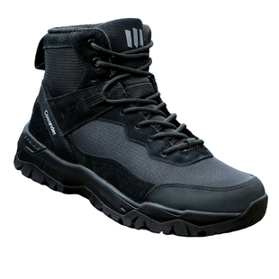 指挥官户外战术靴男登山鞋徒步鞋黑色秋冬款防水耐磨防滑防穿刺