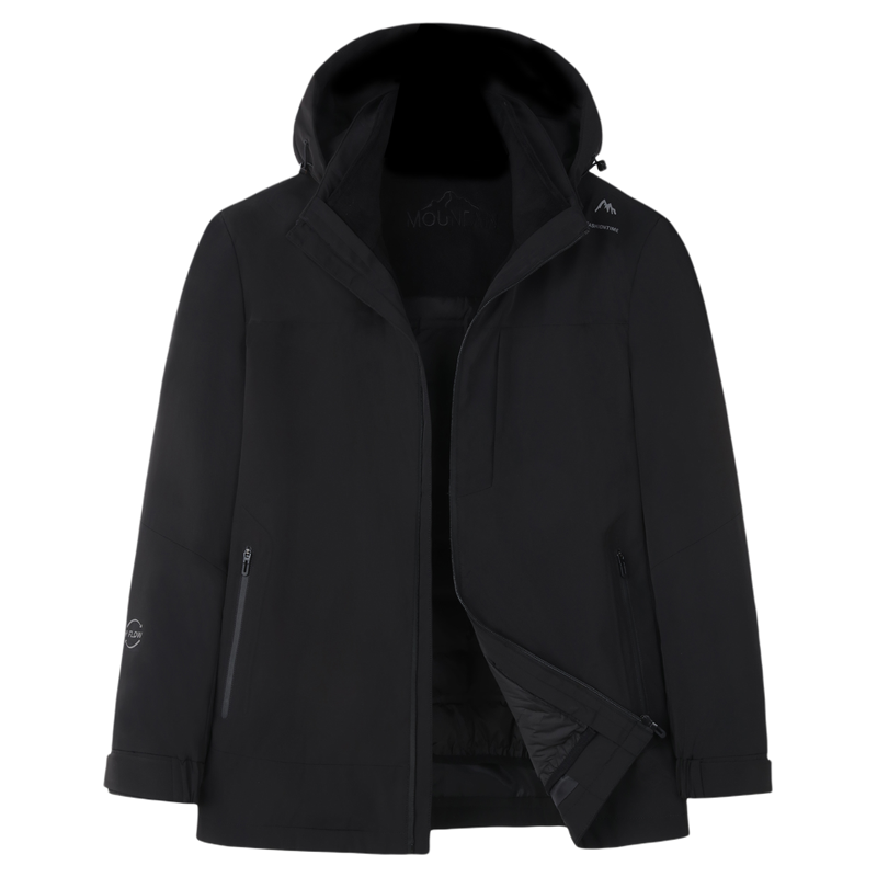 百胜狐三合一可拆90鹅绒羽绒服