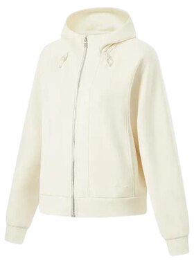 李宁女士秋季款健身系列宽松连帽外套运动服AWDU148-B品