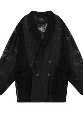 HARE外套男2026夏季新款拼布花卉艺术风随性休闲西服664851