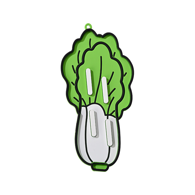 白菜卡通锅盖垫锅铲收纳隔热垫厨房硅胶台面沥水垫菜板砧板防滑垫