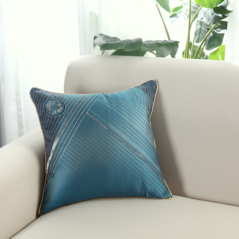 客厅家居靠垫套不含芯45x45实木椅靠枕高档简约中式沙发抱枕软包