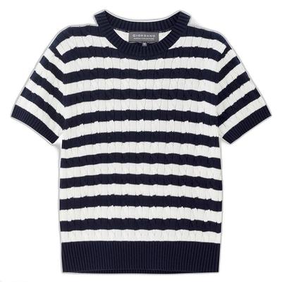 Giordano套头圆领绞花针织衫