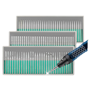 一品合金打磨头3mm金刚石磨针电磨机雕刻电动风磨笔钻石磨棒金钢