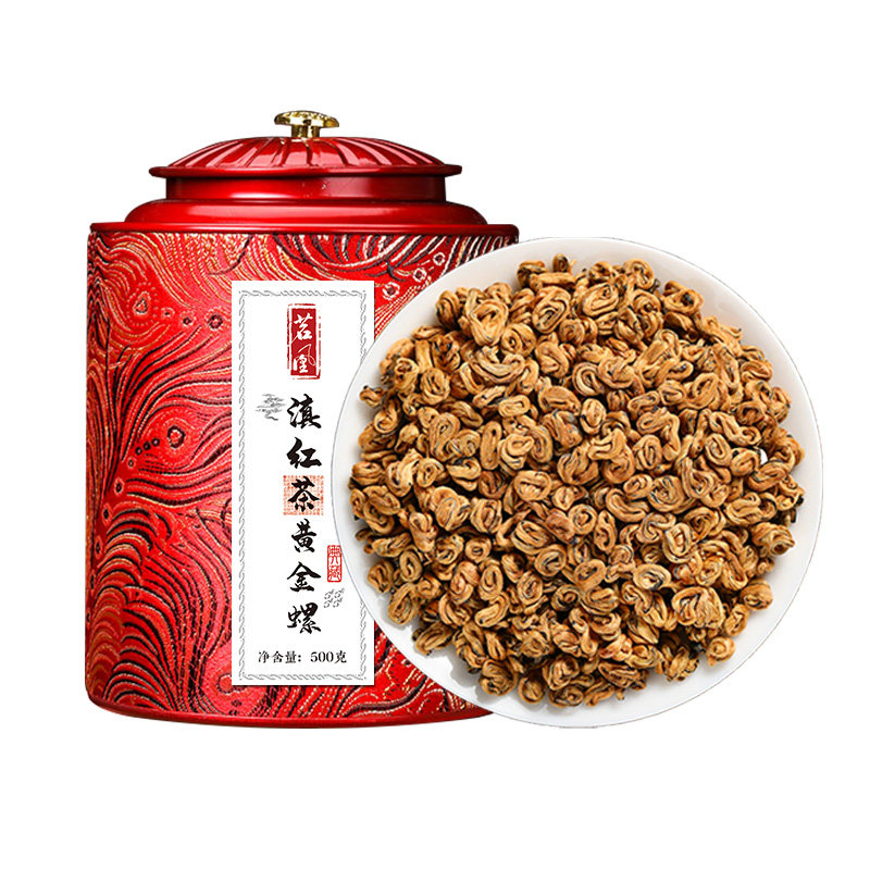 吉顺号滇红茶黄金螺500克