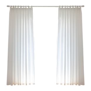 家客窗帘纱帘透光不透人纱飘窗白纱阳台纱客厅卧室窗纱白色乱麻纱