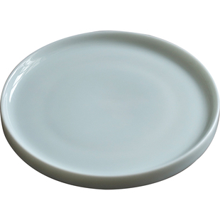 陶瓷茶盘紫砂壶承青瓷茶具圆形干泡台茶壶底座果盘供盘点心茶点盘