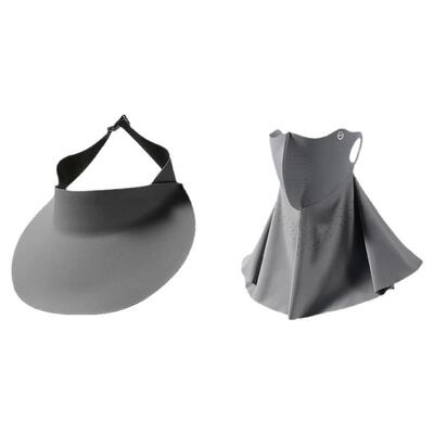 夏季高颜值百搭全脸防晒面罩帽子