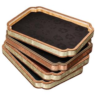 宫廷风首饰收纳盒翡翠满陈列盘玉镯项链拍照道具饰品珠宝首饰托盘