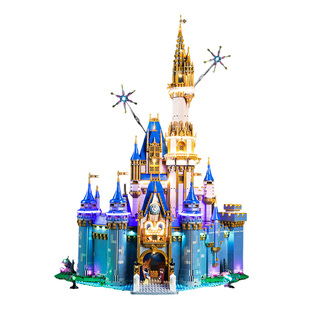 brickbling适用乐高43222迪士尼城堡71040樱花配件积木灯饰灯光组