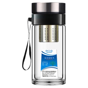 茶水分离玻璃杯单双层泡茶便携