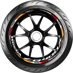 适用本田CB400X CB400F轮毂贴轮胎贴反光字母贴减震贴纸车贴改装