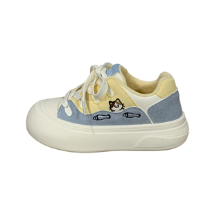 人本加绒二棉鞋小白鞋女2026冬季新款外穿保暖防滑厚底百搭大头鞋