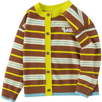 巴拉巴拉男童毛衣开衫小童学院风针织外套秋冬季新款童装儿童加厚