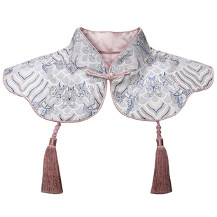 槿爷2024年云肩披肩旗袍复古时尚假领中国风婚礼敬酒中式潮风