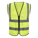 反光背心LED带灯马甲高速救援工地工程夜间骑行爆闪灯安全反光衣