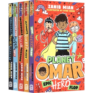 Planet Omar Series 奥马尔星球5册套装 儿童英语桥梁书 校园生活主题 6-9岁 课外读物 英文原版进口图书