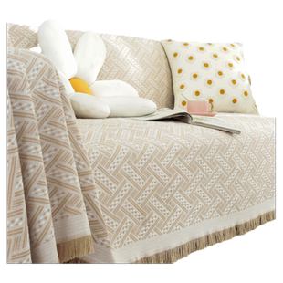 日式沙发盖布ins风四季通用沙发套防猫抓可铺可盖沙发靠背垫盖布