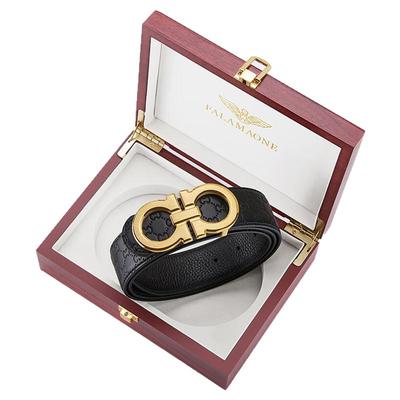 【钢扣】法莱阿玛尼男士真皮腰带