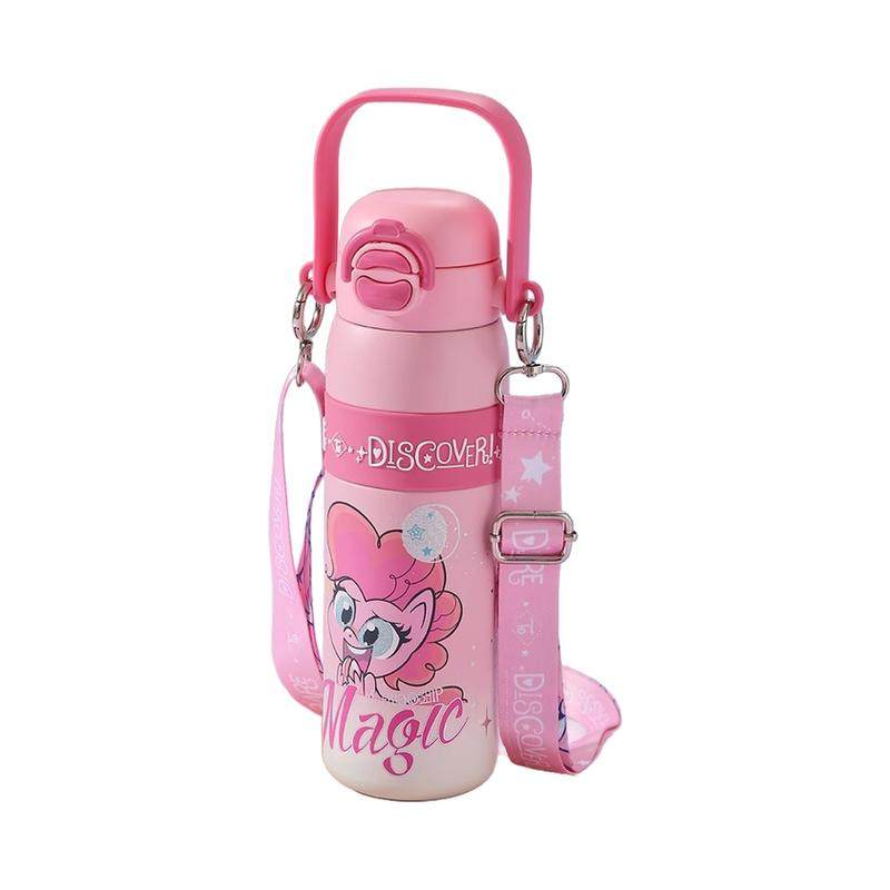 小马宝莉水杯700ml大容量旅行壶双饮316不锈钢学生水壶儿童保温杯