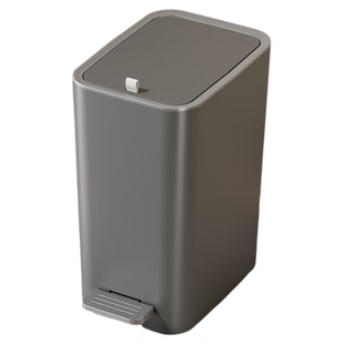 垃圾桶家用卫生间厨房厕所2026新款大号客厅带盖窄缝脚踩挂式纸篓
