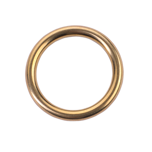 纯铜实心无缝圆环黄铜圈手工diy皮具箱包五金配件背包包带连接扣