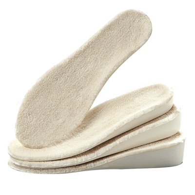 马丁靴加绒保暖内增高鞋垫隐形