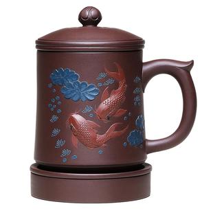 砂仙 宜兴紫砂杯男士纯手工中式个人专用办公泡茶杯高档茶具礼物