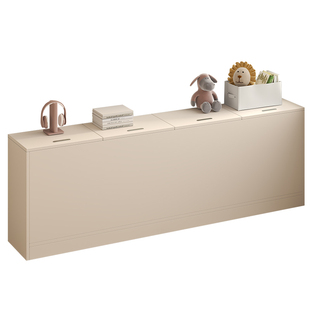 奶油风床尾置物柜收纳床头靠背夹缝柜置物储物柜床边柜床尾柜3C4