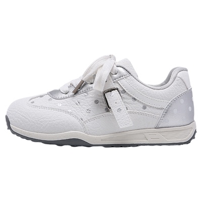 小卤球球 厚底小白鞋春季2026新款运动板鞋子女小个子显高德训鞋