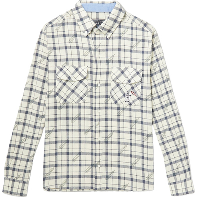 【折扣】Billionaire Boys Club男格纹法兰绒衬衫