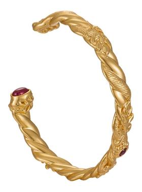 MONSECRET 2026春季新款棕榈寻踪手镯女复古手饰时尚显手细手镯