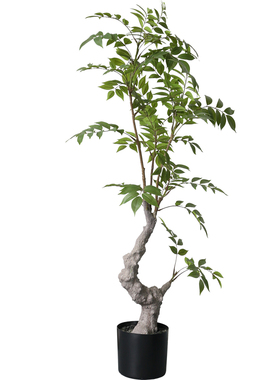 仿真绿植漆木树盆栽落地假树摆设