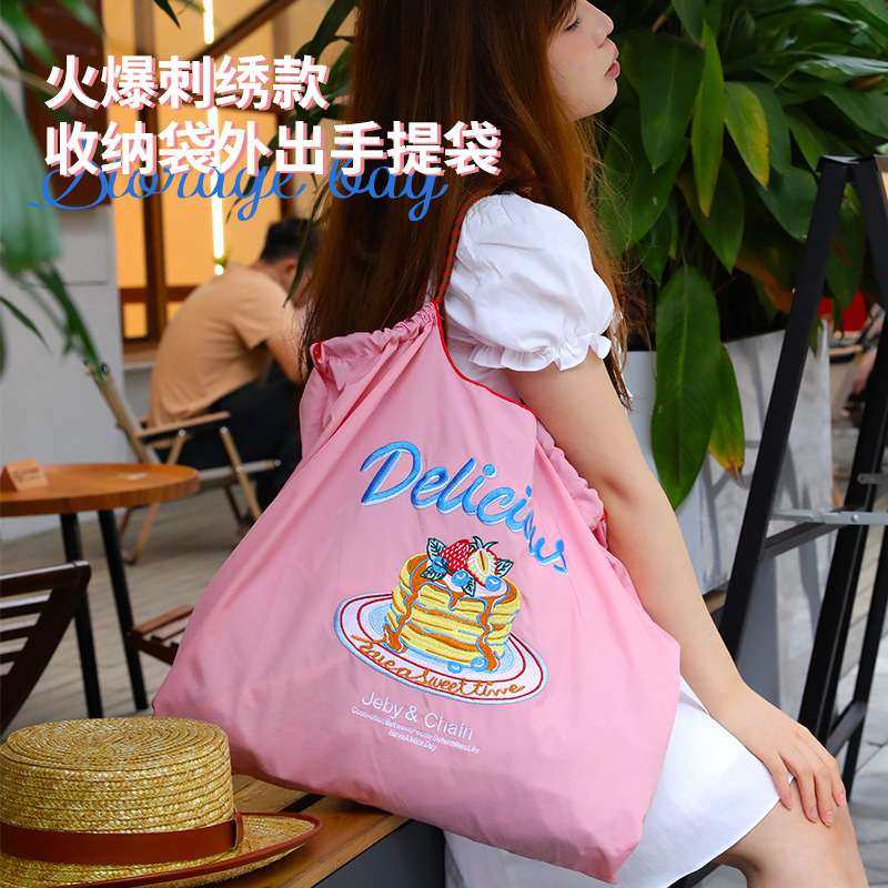 刺绣环保购物袋刺绣包单肩包刺绣众刺绣购物袋刺绣小手提袋