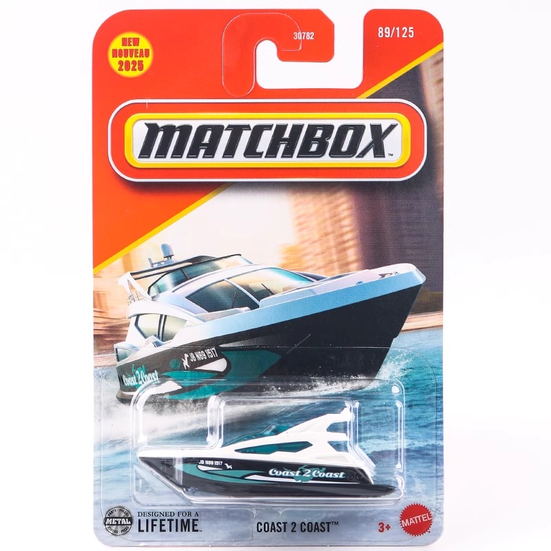 MATCHBOX火柴盒城市英雄小车仿真合金汽车模型儿童玩具车快艇游艇