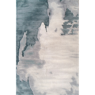 进口羊毛客厅地毯家用极简卧室纯色耐脏新中式手工定制轻奢茶几毯