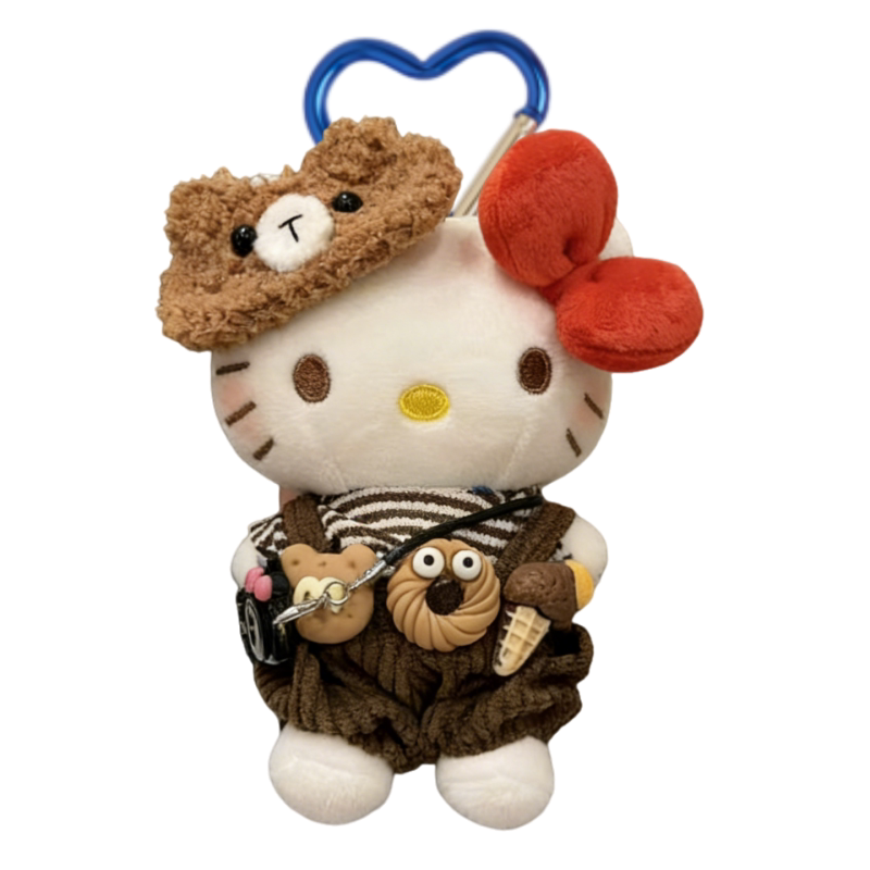 正版曲奇HelloKitty凯蒂猫包包挂件卡通毛绒玩偶钥匙扣送礼物女生