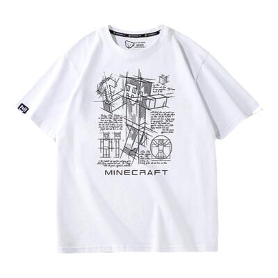夏季新款MC我的世界Minecraft周边苦力怕怪麦块男女款潮牌童装T恤
