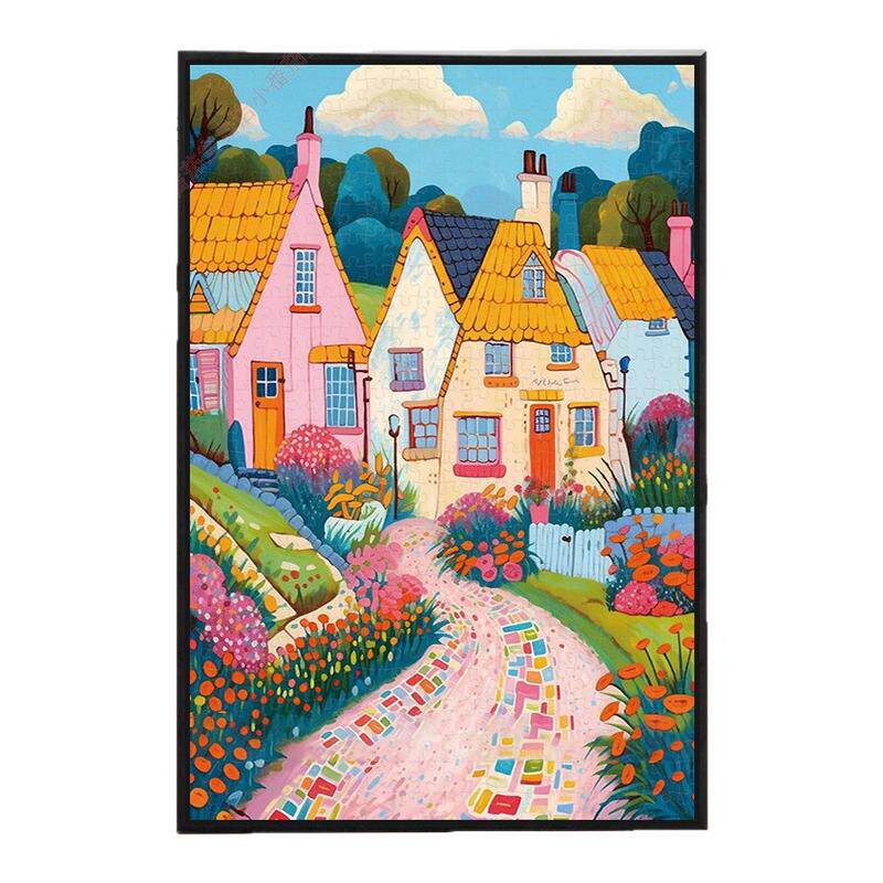 万事终将如意拼图1000片带相框高级感成人版马年玩具高颜值玄关画