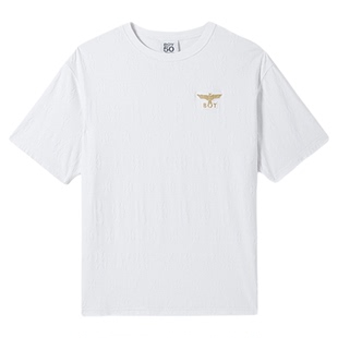 BOYLONDON立体字母满印提花男女款短袖2026年春夏新款T恤N01006