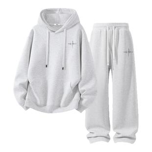 回力秋季套装男款一整套穿搭2026新款青少年ootd卫衣长裤运动装男