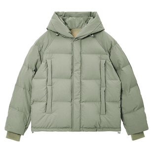 设计感加厚保暖羽绒服男短款多口袋秋冬季韩版宽松软糯面包服外套